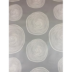 Vaxduk cirklar p� gr� botten 140 cm
