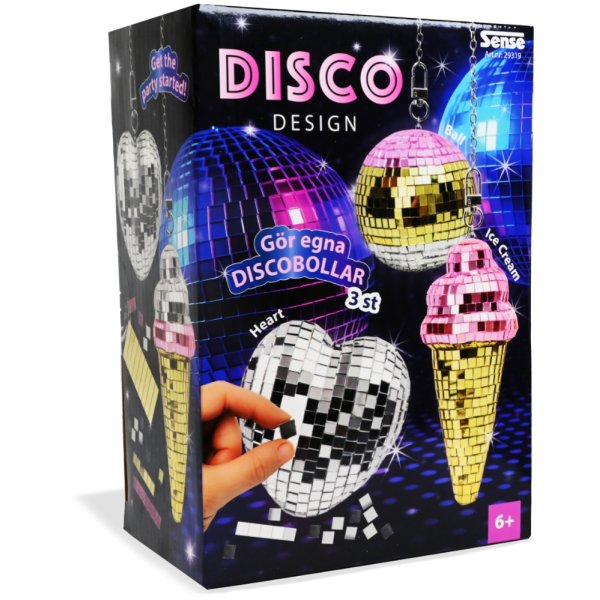 Designa discobollar Sense - DIY-kit med spegelmosaik Designa discobollar Sense - DIY-kit med spegelmosaik
