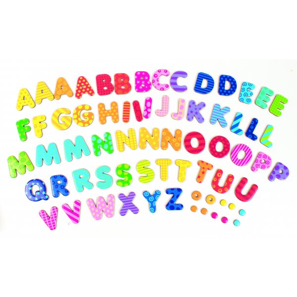 Magnetbokst�ver m�nstrade 60 st