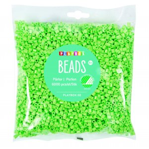 Pärlor 6000 st ljusgrön Pärlor 6000 st ljusgrön
