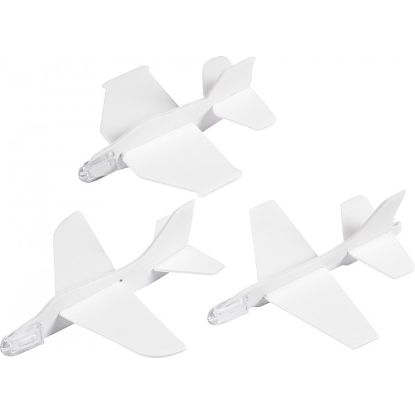 Flygplan - vit - 3 st Flygplan - vit - 3 st