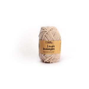 Beige amigurumi-garn i bomull 27 g - ca 55 m Beige amigurumi-garn i bomull 27 g - ca 55 m