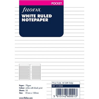 Notesbog til Filofax Pocket