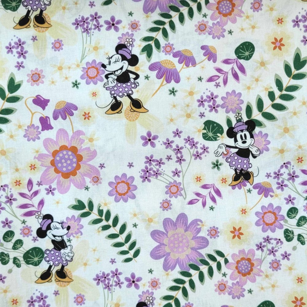 Bomullsväv - Disney - Mimmi - 140 cm - Bomullsväv, Bomullstyg, Tyger