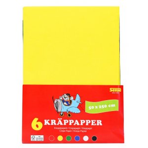 Kr�ppapper A4 - 6 f�rger