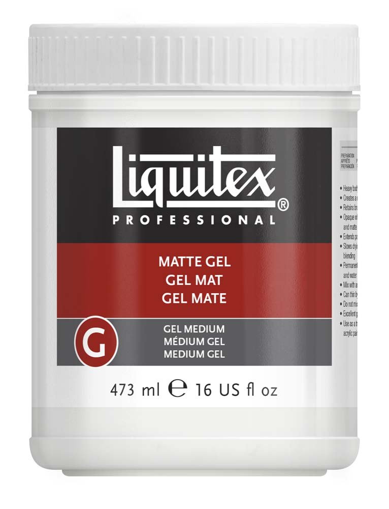 Mat Gel Liquitex 473 ml - Akrylmedier, Malermedium, Fernis og kunstner medier til kunstmaling