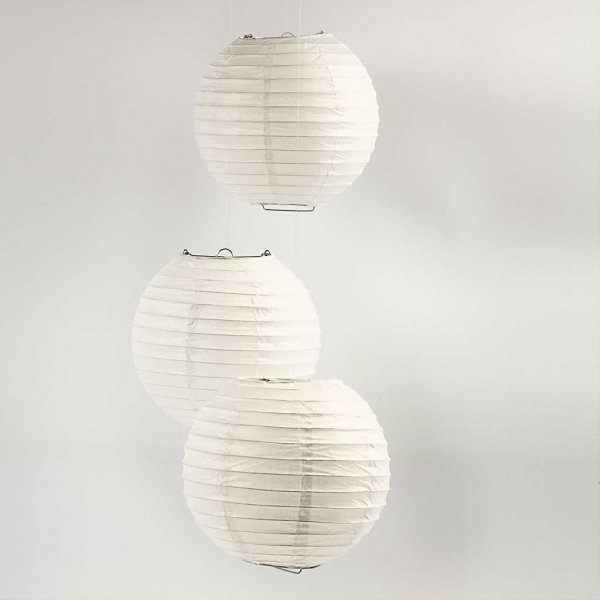 Papperslampa - vit - Rund - Ø20 cm Papperslampa - vit - Rund - Ø20 cm