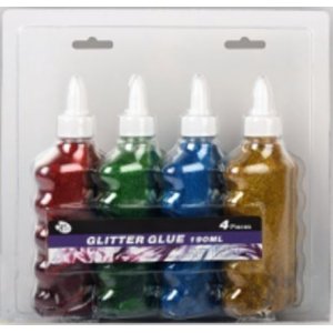 Glitterlim Guld/silver 190ml 2-pack Glitterlim Guld/silver 190ml 2-pack