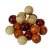 Runde treperler i blandede farger 12mm 25g - Blandet brun