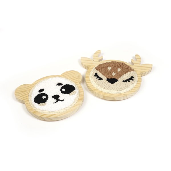 Punch needle-kit panda 15 cm