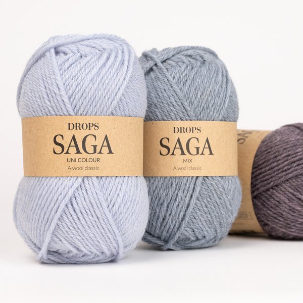 Garn DROPS Saga 100% ull - 50 g Garn DROPS Saga 100% ull - 50 g