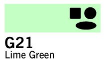 Copic Sketch - G21 - Lime Green - Copic Sketch, Copic-penne, Markers, Penne, Penne, kridt & tusch