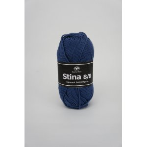 Svarta Fret Stina 8/8 garn 50g - Mrk jeansbl (268)