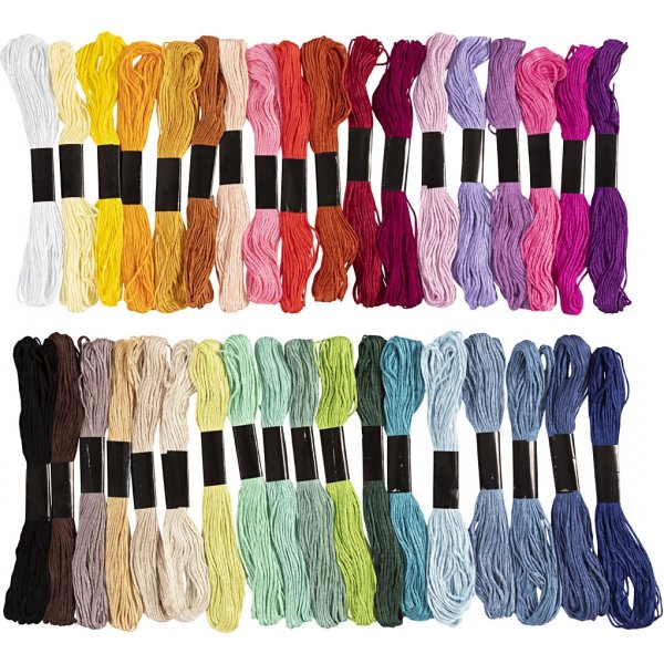 Harmoni Broderigarn - mixade färger - 42 bunt Harmoni Broderigarn - mixade färger - 42 bunt