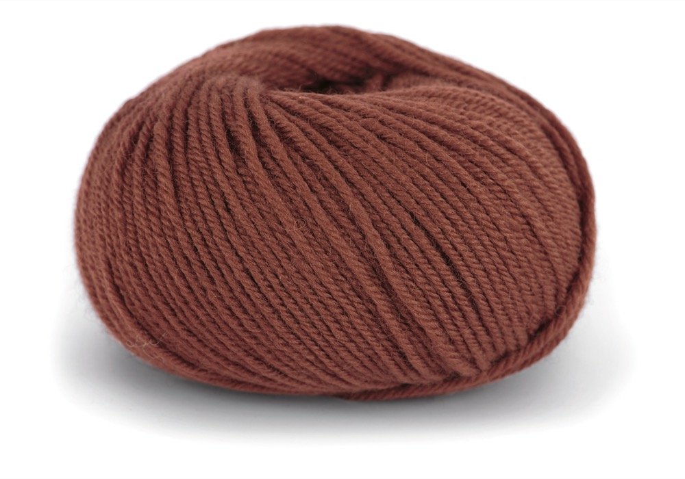 Lanolin Wool - Mørk Rust (1427) - Lanolin Wool Garn, Uldgarn, Garn, Strikke, hækle, knytte og væve