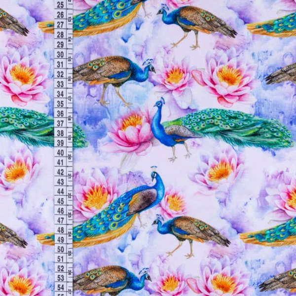 M�nstrad Trik� 150 cm - P�f�gel Vatten Lilja