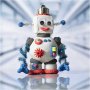 Mini DIY-sæt Modelleringsvoksrobot Blå/Grå/Rød Mini DIY-sæt Modelleringsvoksrobot Blå/Grå/Rød