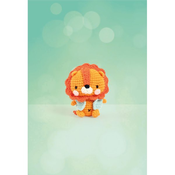 Minigurumi-kit lejon Kazuo 10 cm Minigurumi-kit lejon Kazuo 10 cm