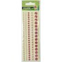 5 självhäftande strassremsor rosa 8 mm 5 självhäftande strassremsor rosa 8 mm