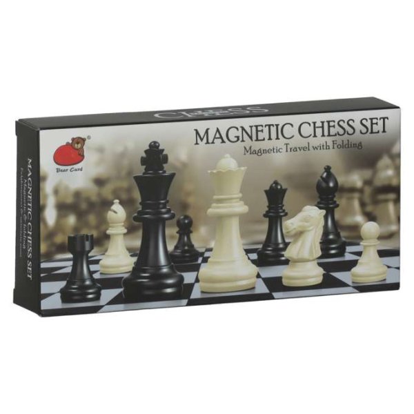 Schackspel magnetiskt reseformat 19 x 19,7 cm - 32 delar Schackspel magnetiskt reseformat 19 x 19,7 cm - 32 delar