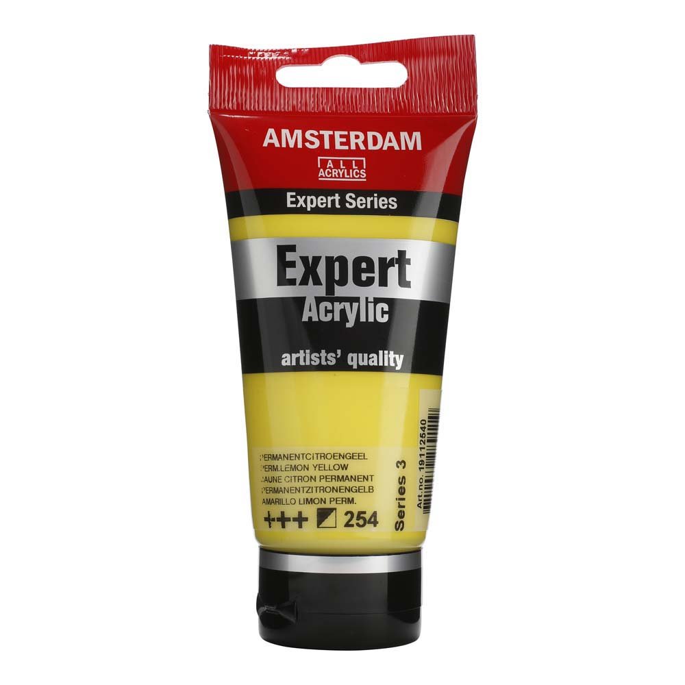Amsterdam Acrylic Expert - 75 ml Permanent Citrongul - Akrylfarver, Kunstnerfarver