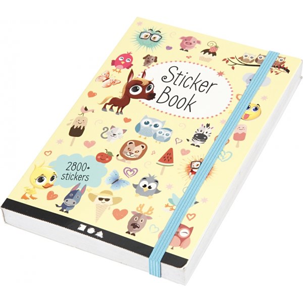 Bok med stickers Bok med stickers