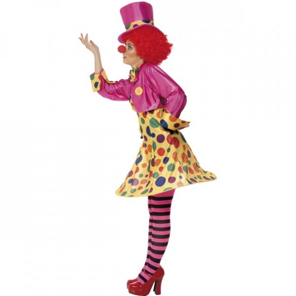 Clowntjej maskeraddräkt - Medium Clowntjej maskeraddräkt - Medium