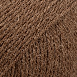 DROPS Alpaca Uni Colour garn - 50g - Kastanje (9042) DROPS Alpaca Uni Colour garn - 50g - Kastanje (9042)