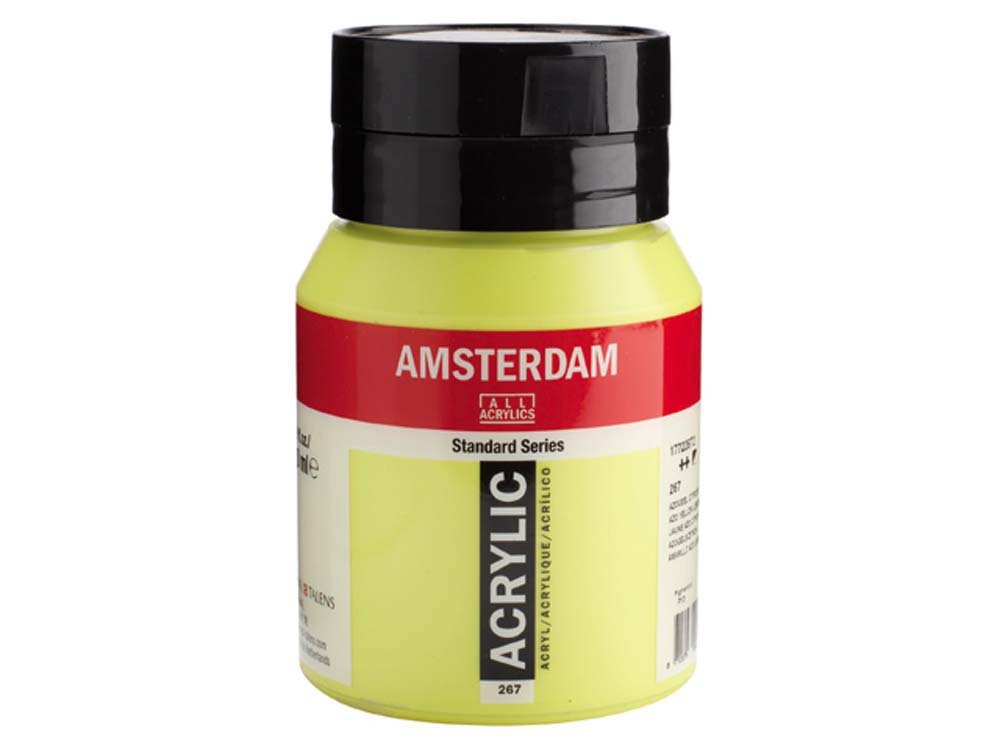 Amsterdam Akrylmaling 500 ml - Azo Gul Citron - Akrylfarver, Kunstnerfarver