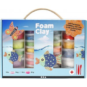 Foam Clay Gaveeske - blandede farger