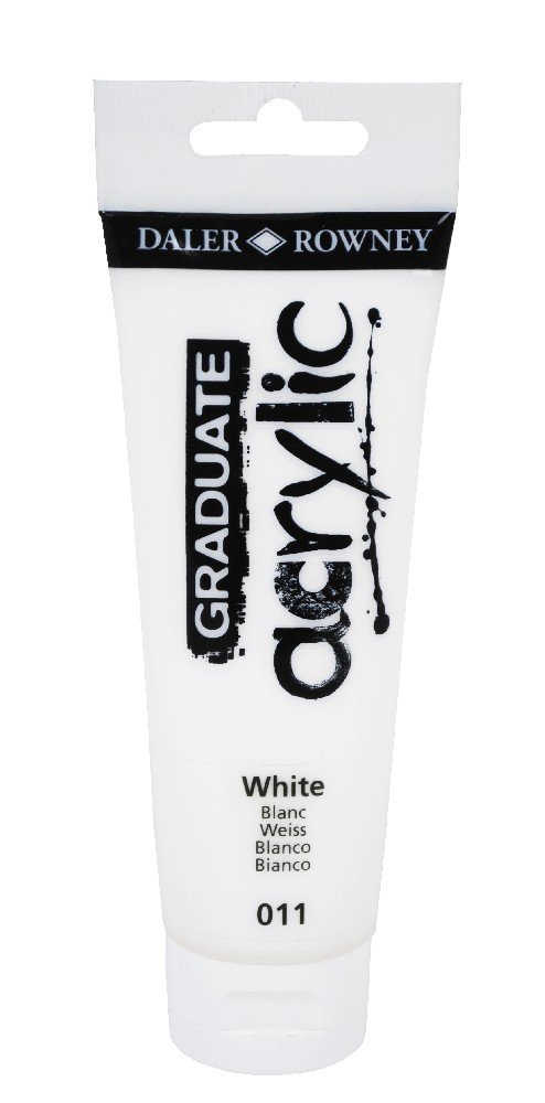 Akrylfärg Graduate 120 ml - White - Akrylfärger, Konstnärsfärger