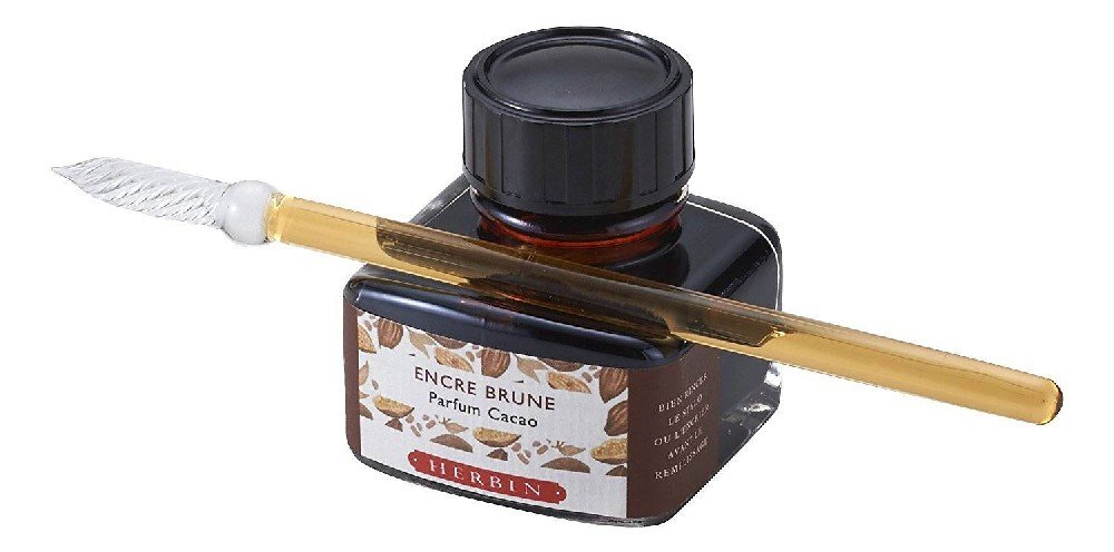 Blæk med duft 30 ml - Brun (Chokolade) - Tusch & Blæk, Kunstnerfarver
