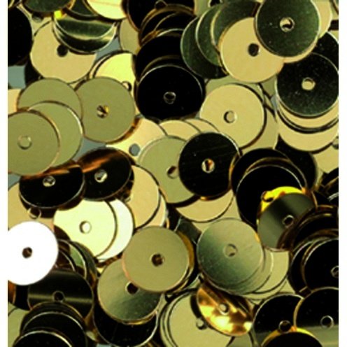 Paljetter runda platta ø 6 mm - guld 4,000 st. - Runda paljetter, Paljetter, Strö, stickers & smådekorationer, Dekormaterial, Hobbymaterial, Pyssla