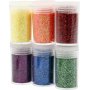 Glitter - mixade frger - 6 x 5 g