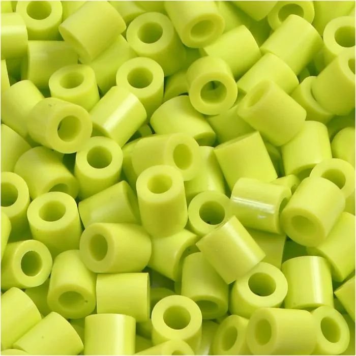 NABBI Pibeperler - Lime (32241) - 1100 stk - Rørperler, Perler & perleplader, Håndværk
