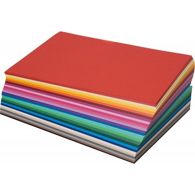 Tonepapir - blandede farver - A4 - 500 ark