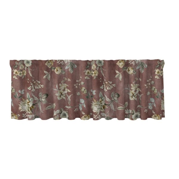 Nessie multifrakke med blomster- og bladmønster 50 cm Heather - Metervare Nessie multifrakke med blomster- og bladmønster 50 cm Heather - Metervare