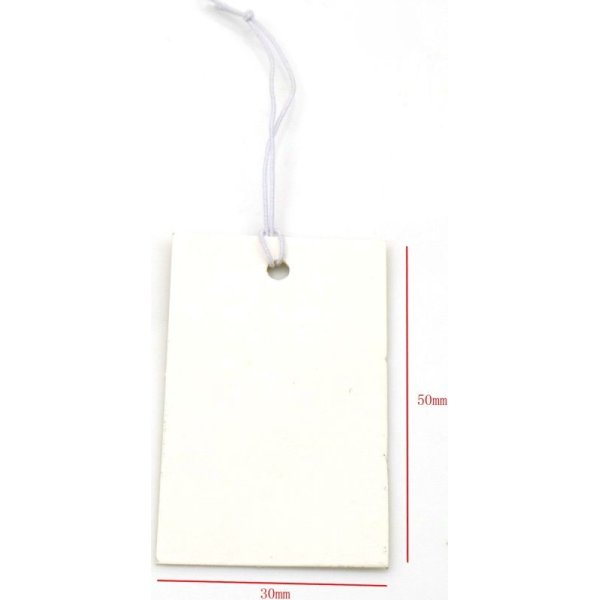 Ettiketter vita 10-pack - 5x3cm