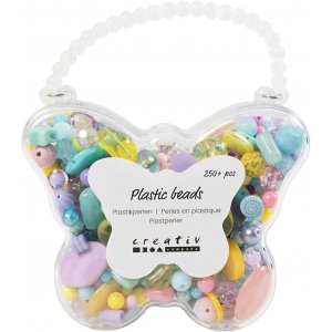Klassiske perler, blandede farger, 300 ml