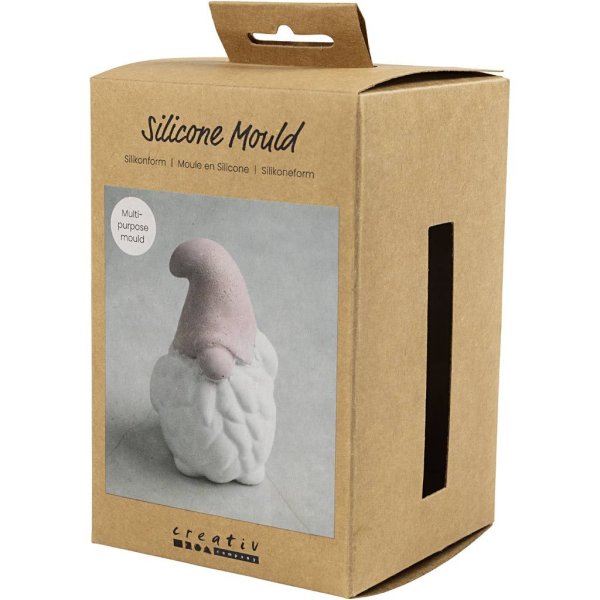 Silikonform Julenissen 10 cm Matt Transparent - 1 stk. Silikonform Julenissen 10 cm Matt Transparent - 1 stk.