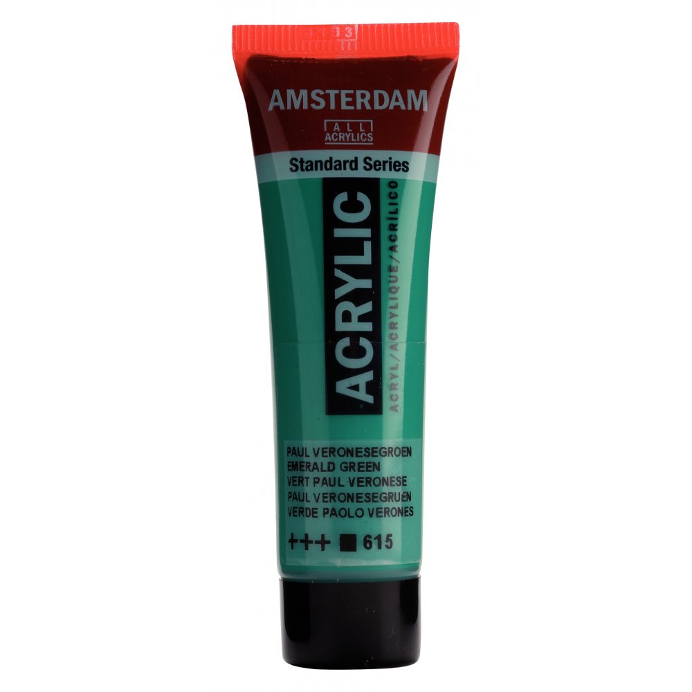 Akrylmaling Amsterdam 20 ml - Emerald Green - Akrylfarver, Kunstnerfarver