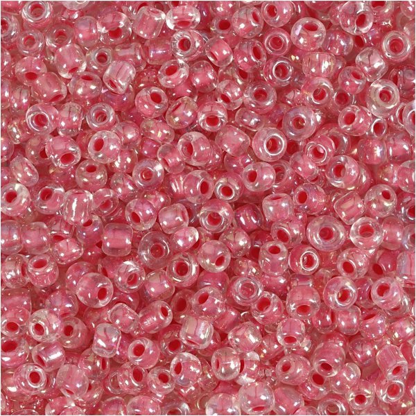 Rocaillepärlor 3 mm rosakärna 25 g Rocaillepärlor 3 mm rosakärna 25 g