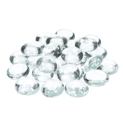 Glasklimpar 11 - 13 mm - kristallklarta 1.000 g ~ 450 st.