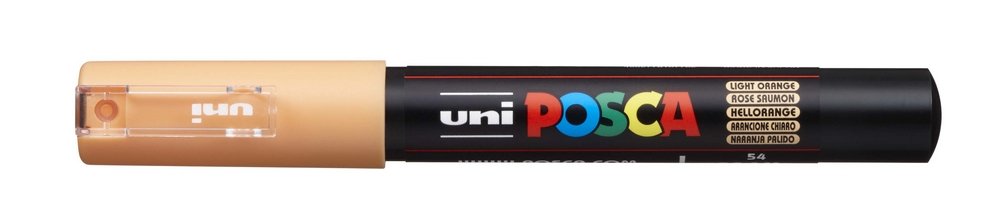 Uni Posca Marker PC-1MC - Light Orange (30) - Posca-penne, Markers, Penne, Penne, kridt & tusch