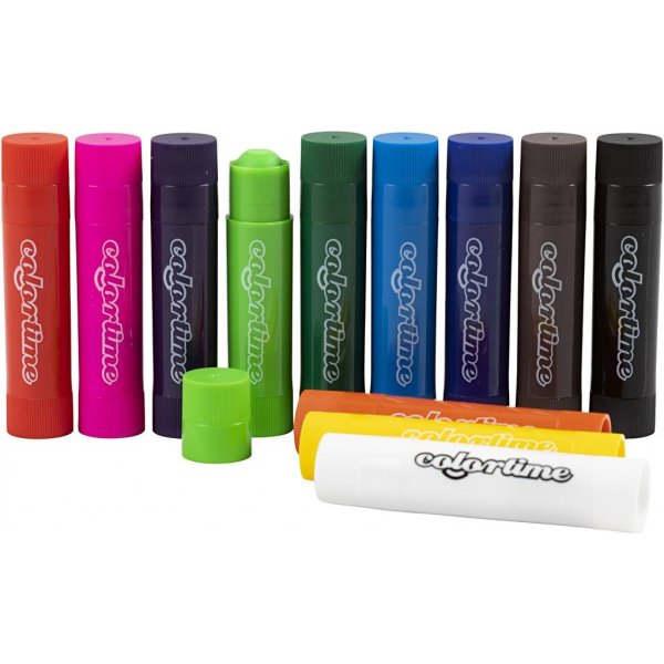 Soft Color Stick - mixade färger - 12 st Soft Color Stick - mixade färger - 12 st