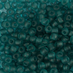 Rocaillepärlor 4 mm Matt Frozen Turkos 25 g Rocaillepärlor 4 mm Matt Frozen Turkos 25 g