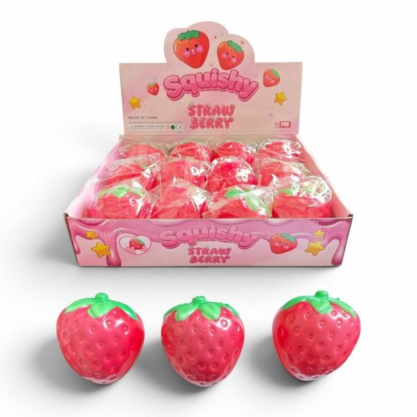 Squishy Jordgubbe rosa