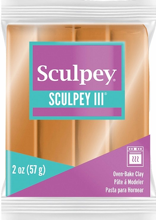 Clay Sculpey III 57g - Guld 1086 - Ovnhærdende ler, Modellere, Hobbyartikler til børn, Hobbymateriale, Håndværk