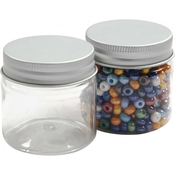 Plastburk med lock - 50 ml - 10 st Plastburk med lock - 50 ml - 10 st