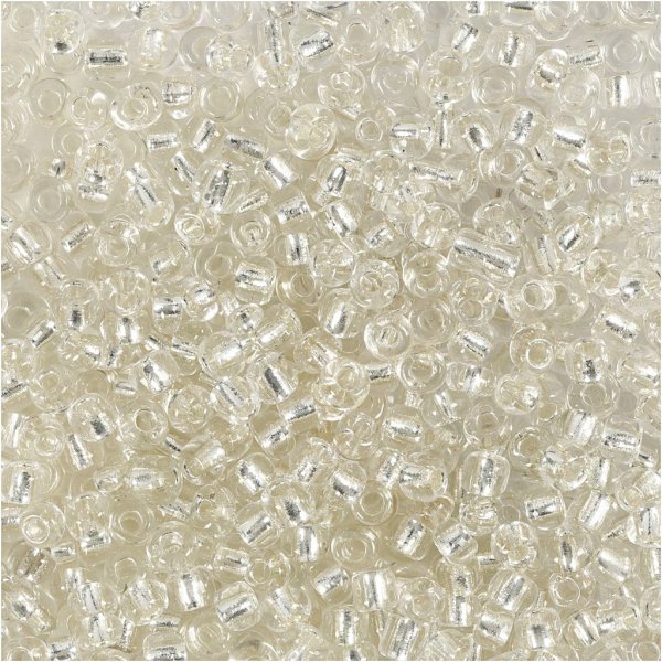 Rocaillepärlor 3 mm Silver 25 g Rocaillepärlor 3 mm Silver 25 g